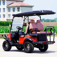Voiturette de golf électrique 4 places 72V à batterie lithium, homologuée route et tout-terrain, pour villas, centres de villégiature, chasse, vente en gros, OEM