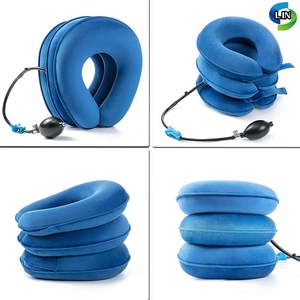 Collier de traction cervicale gonflable réglable pour le soutien de la colonne vertébrale, utilisation manuelle à domicile pour les soins du dos - Product Image 2