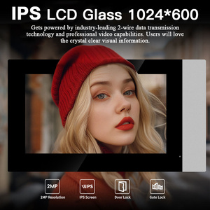 <span class=keywords><strong>Interphone</strong></span> vidéo <span class=keywords><strong>sans</strong></span> <span class=keywords><strong>fil</strong></span> compatible avec <span class=keywords><strong>2</strong></span> fils, écran tactile IPS de 7 pouces, moniteur 1024*600 pixels, IP65 résistant aux intempéries, configuration flexible - Product Image 4