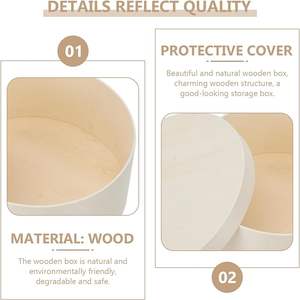 <span class=keywords><strong>2</strong></span> buah kemasan kue keju kotak kayu kemasan kue Basque sifon keju kotak bulat - Product Image 4