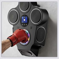 Machine de boxe musicale intelligente de haute qualité en ABS, type suspendu, pour coup de frappe en hauteur, cible électronique d'intérieur, boxe professionnelle