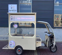Tricycle électrique pour la vente de nourriture avec un design spacieux, idéal pour les services de restauration mobile et de livraison de repas