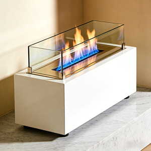 Chimenea de Bioetanol para Interiores, Crea una Atmósfera Acogedora y Elegante, Combustión Limpia, <span class=keywords><strong>Cero</strong></span> Emisiones, Sin Cenizas, Llama Real, Decoración para Sala de Estar - Product Image 2