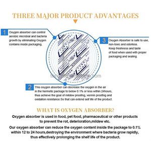 Absorbeur d'oxygène avec indicateur de capacité pour viande séchée, gâteaux et collations – Agent auxiliaire chimique de qualité alimentaire - Product Image 6