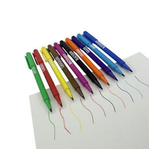 Ensemble de marqueurs parfumés aux fruits non toxiques avec logo personnalisé, pointe en feutre lavable, stylo aquarelle - Product Image 1