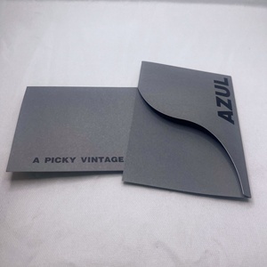 Tùy chỉnh UV vàng dập thẻ giấy tay áo phòng khách sạn thẻ bìa POCKET cho nhận dạng phòng - Product Image 4