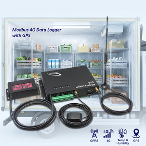 GPS ติดตามแบบเรียลไทม์รถบรรทุกโซ่เย็นไร้สาย GPS ติดตาม4G ตรวจจับความชื้นอุณหภูมิอุปกรณ์ติดตามจีพีเอส - Product Image 1