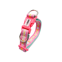 Collier universel moderne à motif lettres pour animaux de compagnie, pour chats et chiens, six couleurs, robuste, durable, de haute qualité, design bicolore, doux