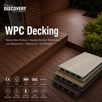 Planches de terrasse en WPC écologiques modernes de qualité supérieure, imperméables, pour l'extérieur, co-extrusion, pour piscine