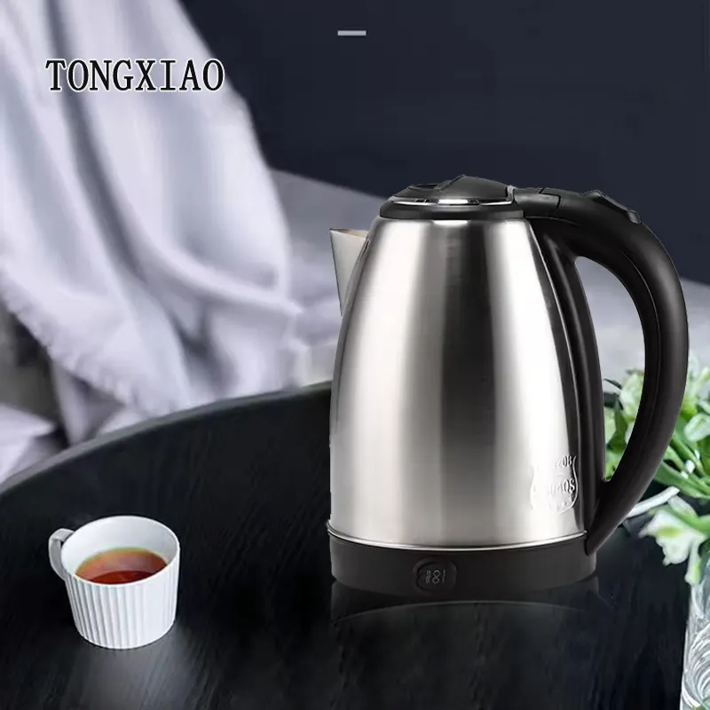 शेन्ज़ेन होटल उच्च गुणवत्ता वाले स्मार्ट कॉफी चाय जग निर्माता स्टेनलेस स्टील स्ट्रिक्स थर्मोस्टेट इलेक्ट्रिक वॉटर केतली