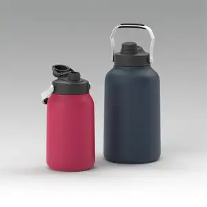 Bình Nước Nửa Gallon Bình Nước Chống Rò Rỉ Không Chứa BPA Cho Thể Thao Phòng Tập Thể Dục Đi Bộ Đường Dài Cắm Trại