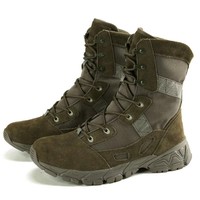 Bottes tactiques légères pour hommes, en daim, avec semelle en caoutchouc, lacets, respirantes, chaussures d'entraînement, pour l'extérieur, le désert