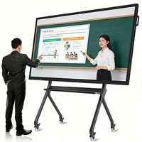 Beste groothandelsprijzen 110 55 65 86 98 75 inch multi-touchscreen interactieve platte panelen slimme whiteboard voor onderwijs