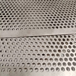 Feuille/Plaque en maille perforée en titane à trous ronds en acier inoxydable avec services de soudage et de pliage pour les applications de protection en maille - Product Image 5