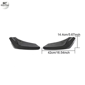 Pour Chevrolet Corvette Stingray C8, séparateurs de pare-chocs arrière en carbone véritable, canards, ailerons, <span class=keywords><strong>2020</strong></span> <span class=keywords><strong>2021</strong></span> - Product Image 5
