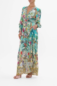 <span class=keywords><strong>Vestidos</strong></span> Midi <span class=keywords><strong>de</strong></span> Gasa con Estampado Floral, Estilo Europeo y Estadounidense, Nueva Moda <span class=keywords><strong>de</strong></span> Lujo, Venta Caliente <span class=keywords><strong>de</strong></span> Fábrica, para Mujeres, para Fiestas - Product Image 6