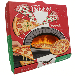 Custom Printed Size Caja Cardboard <strong>Black</strong> <strong>Slice</strong> Carton Price Luxury Food Corrugated Pizza Box 32 cm 12Inch Packing with LOGO - Product Image 3