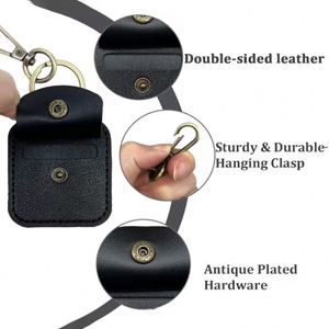 PU Leather Wedding <b>Engagement</b> <b>Ring</b> <b>Holder</b> Exquisite <b>Ring</b> Case Bridal Jewellery Storage with Keychain - Product Image 4