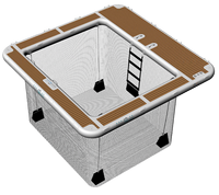 Piscine flottante modulaire portable pour la mer ouverte avec filet en maille de qualité marine pour yacht, plage, lac, piscine gonflable pour la baignade en mer