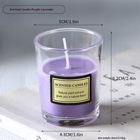 Bougies parfumées de pilier de cire de soja coloré mignon de Style Simple classique pour la décoration de la maison et l'utilisation de vacances pour la Saint-Valentin