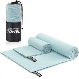 Serviette de sport pour adulte en microfibre tissée personnalisable, séchage rapide, rafraîchissante, avec logo brodé, rectangulaire unie, portable pour le camping - Product Image 6