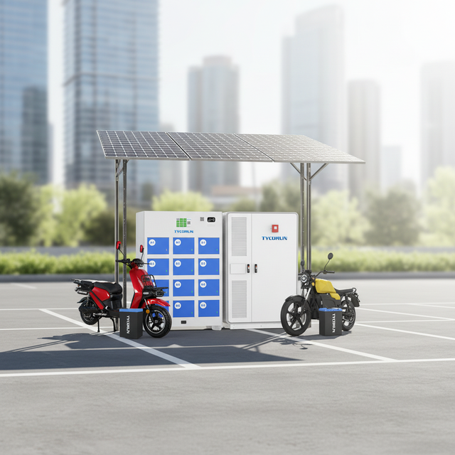 Tycorun Electric Cars Ev Bike Forklift New Charger Battery Charging Station Outdoor Lifepo4 Battery Swap Station