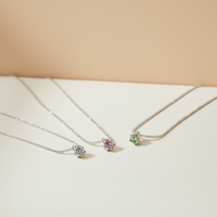 S925 Sterling zilveren Moissanite hanger ketting lichte luxe ketting zeshoekige vorm dames Valentijnsdag cadeau sieraden