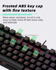 Kleine Draagbare 87-toets Bedrade Mechanische Toetsenbord Rgb Nieuwe E-Sport Game Usb Bedrade Mechanische Gaming Toetsenbord - Product Image 6