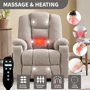<span class=keywords><strong>Fauteuil</strong></span> inclinable <span class=keywords><strong>électrique</strong></span> robuste gris en chenille avec dossier touffeté, capacité de 350 lb, double ports USB et porte-gobelets, idéal pour personnes âgées, salon et chambre à coucher - Product Image 5