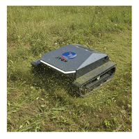 Livraison Gratuite Tondeuse à Gazon Robuste Télécommandée pour l'Agriculture et la Foresterie, Désherbeuse à Chenilles pour Jardin et Cour