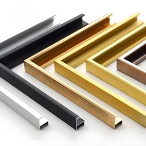 OEM tùy chỉnh nhà sản xuất cung cấp kim loại đóng khung gương khung ảnh trang trí nhôm hồ sơ - Product Image 1