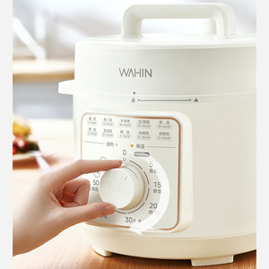 Olla a Presión Eléctrica Wahin de 4L, Multifuncional, para Arroz, con Operación de un Toque, para 3-4 Personas - Product Image 6