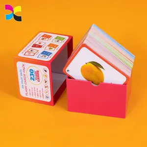 OEM Custom Printing English Learning Flash Cards For Kids Children Educational