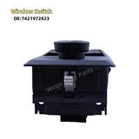 Bouton de réglage du panneau de porte de l'interrupteur de commande de fenêtre principale électrique 7421972423 7423391509 44T404901 pour camion Renault