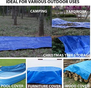 YRH usine robuste polyéthylène tissu peinture goutte tissu PE PVC bâches rideau peinture peintres poussière feuille rouleau - Product Image 4