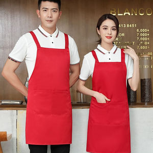 Custom LOGO Supermarket Restaurant Waiters Men Women Advertising Work Clothes Waterproof <strong>Aprons</strong> Hot Pot Kitchen Shoulder <strong>Aprons</strong> - Product Image 6