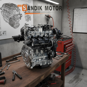 Motor Completo Usado PEUGEOT 308 1.2 Turbo Gasolina, Ensamblaje 1627638180 EB2 3 4 Cilindros DOHC Tipo de Combustible Diésel - Product Image 3