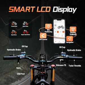 Bicicleta Eléctrica 2026 eAhora Romeo Pro 2 52V 70Ah con Potente Motor Dual y Batería Extraíble Grande para Adultos - Product Image 3