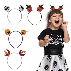 Halloween hair accessories Children Adult Dance Show Props Halloween Headband Bat Skull Pumpkin Head Buckle Headdress Party