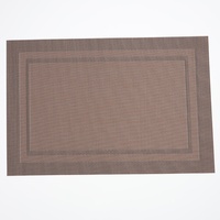 Nouveau Set de Table en PVC Cèdre pour Cuisine, Lavable, Épais, Rayé, Antidérapant, Isolant Thermique, Idéal pour Hôtels, Salles Privées, Bars et Tasses à Thé