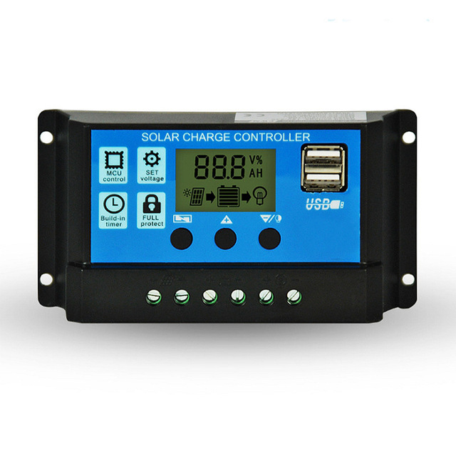 Factory Wholesale PWM Controller 20A 12V/24V Solar Charge Controller