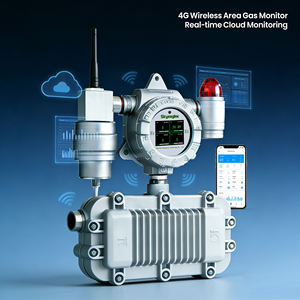 Alan Gaz Monitörü 4G Kablosuz Taşınabilir 4'ü 1 Arada Gaz Dedektörü, Dahili Pompa ve Bulut Veri Kaydı ile Uzak Alan İzleme için - Product Image 1