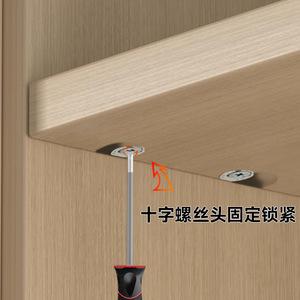 Shengshimingxin Three In One Shelf Support Zinc Alloy <b>White</b> 8mm Screw Cabinet <b>Wardrobe</b> Connector - Product Image 5