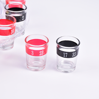 Jeu de roulette russe avec roue de roulette transparente et 16 verres à liqueur, fête amusante pour adultes