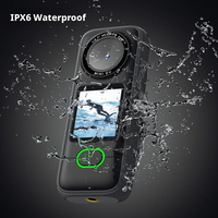 Goobsafe F3 Mini DV 4K 30fps, Pantalla Táctil IPS de 1.4 Pulgadas, Sensor de Fotos de 64MP, 1200mAh, IPX6, WiFi, microSD, Cámara Deportiva con IA, Venta al Por Mayor