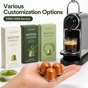 Cápsulas de Espresso Matcha Auténticas para Cafeteras Nespresso, Bebida de Té Verde Orgánica Natural Saludable, Venta al por Mayor - Product Image 5