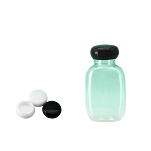 100ml Food-Grade PET Transparent <b>Small</b> Flat <b>Bottle</b> Mini Juice Wine <b>Milk</b> Tea Carbonated Drinks Soda Container - Product Image 1