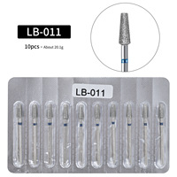 Lot de 10 fraises diamantées neuves pour ponceuse à ongles électrique – Vente en gros