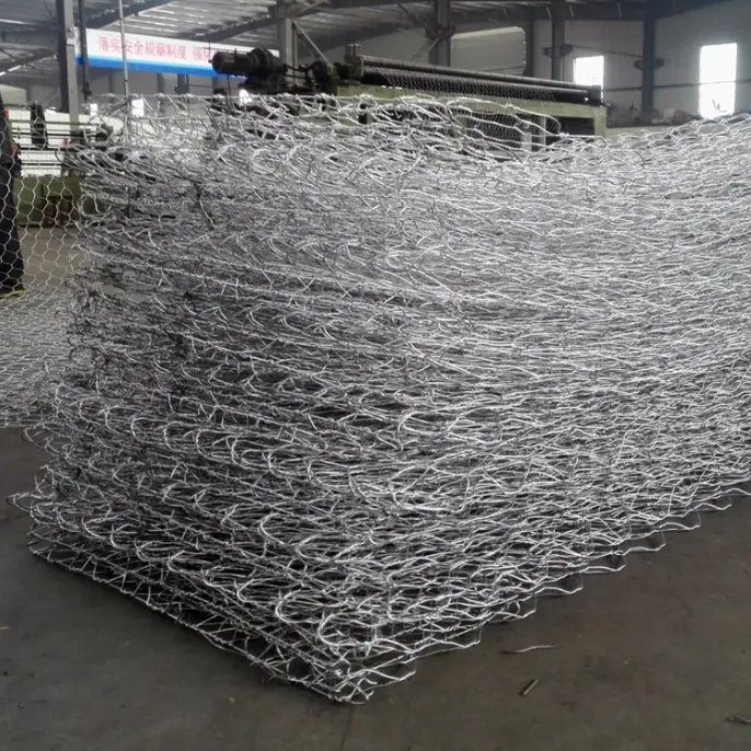 Filipinler'de 1x1x2 Galfan Gabion kafes Gabion sepeti