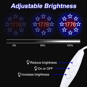 1776 USA God Bless Retro Amerikaanse 4 juli Patriottische LED Lichtreclame Onafhankelijkheidsdag Cadeau voor Man <span class=keywords><strong>Cave</strong></span> Kamer Bar Decoratie - Product Image 4